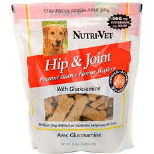 Nutri-Vet Hip And Joint Peanut Butter Flavored Dog Wafers - 6 lbs 13662-1